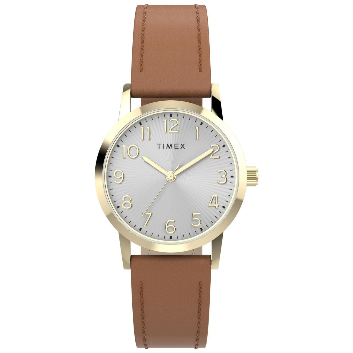 Timex Women's Main Street Brown Leather Watch