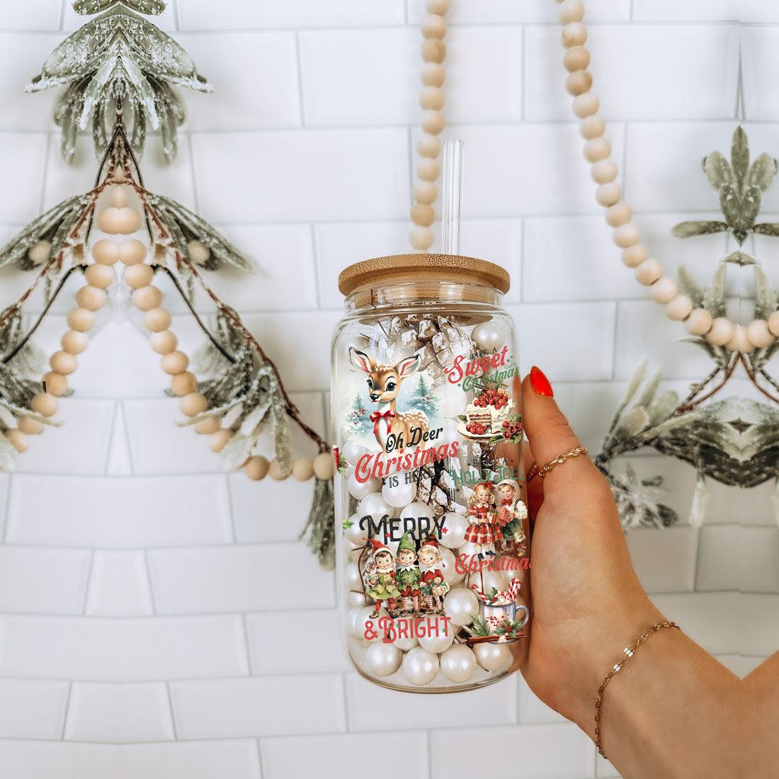 Vintage Christmas 17oz Drink Holder Fashion Hut Jewelry