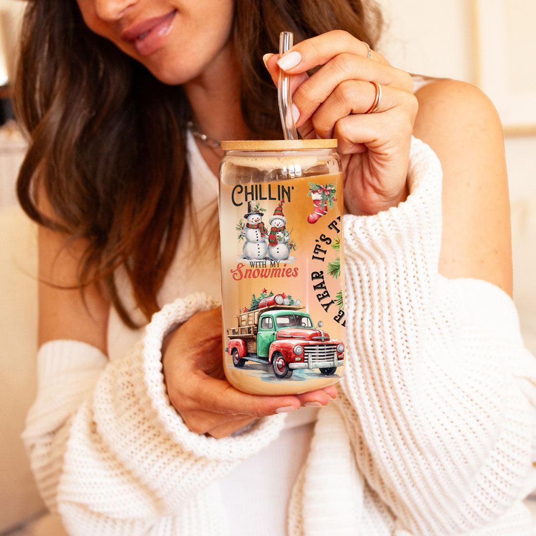 Vintage Christmas 17oz Drink Holder Fashion Hut Jewelry