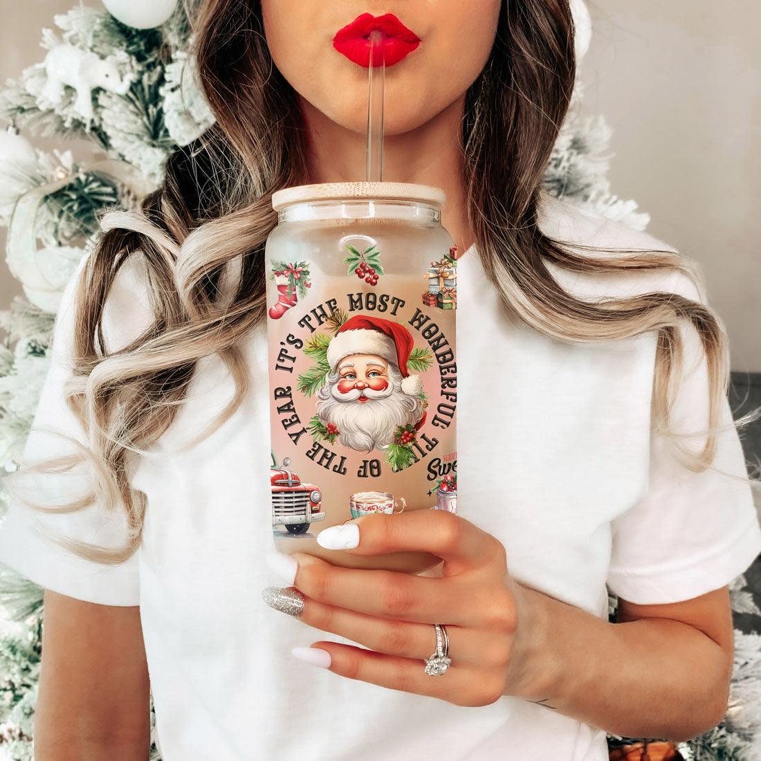 Vintage Christmas 17oz Drink Holder Fashion Hut Jewelry