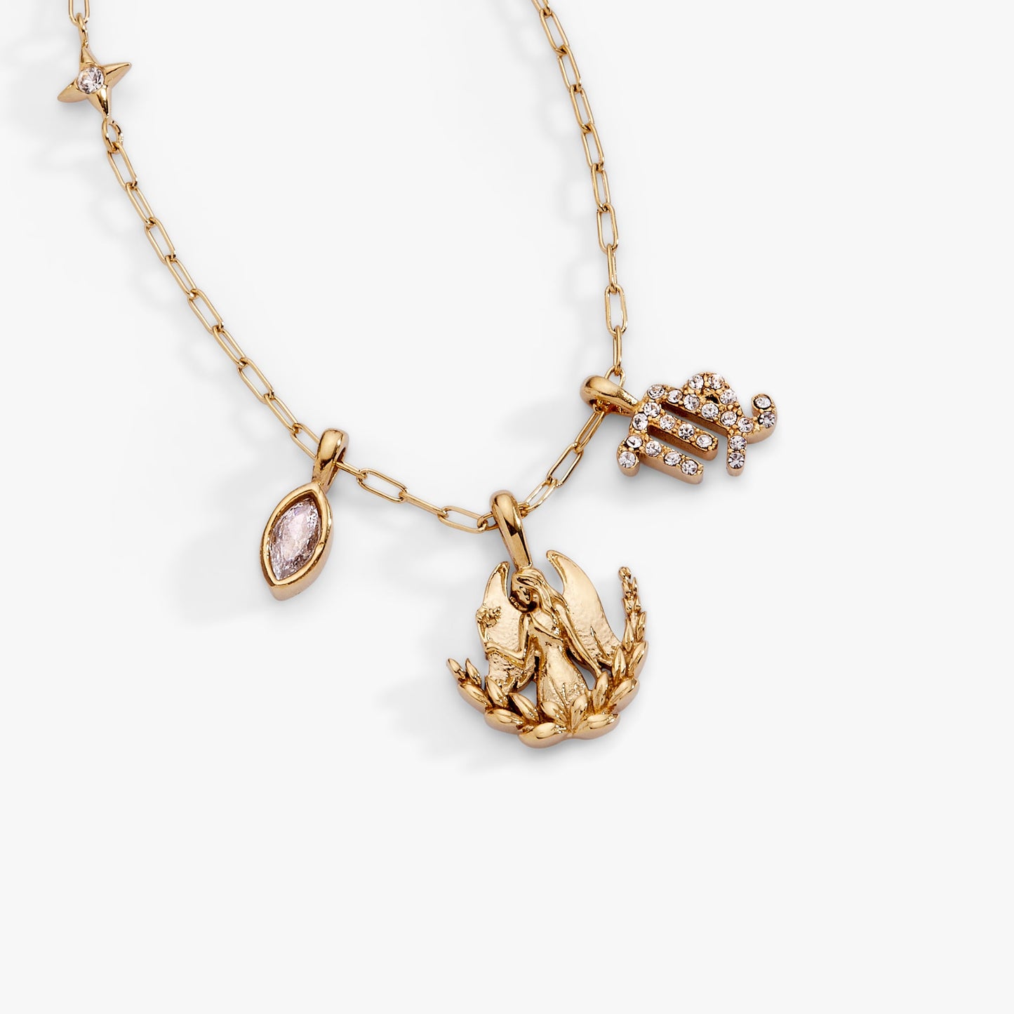 Virgo Zodiac Charm Cluster Necklace - ALEX AND ANI