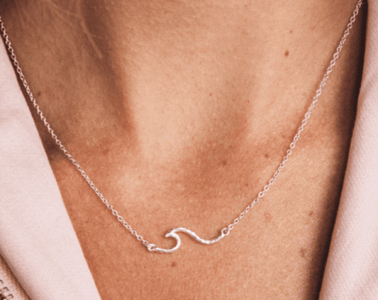 Hammered Beach Wave Necklace | Fashion Hut Jewelry