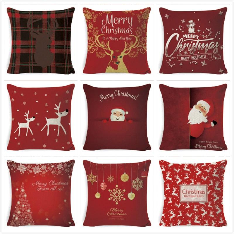 Red Christmas Cushion Covers