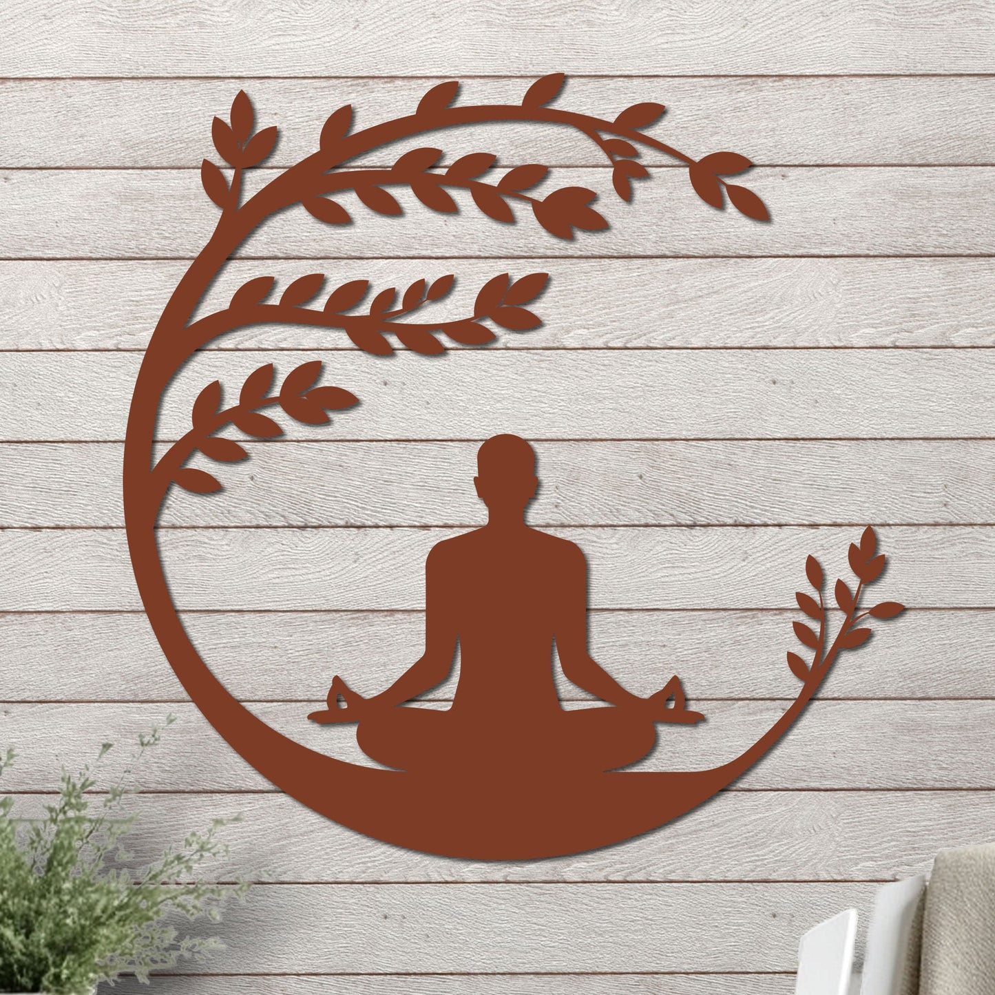 Yoga Beneath a Tree Sign