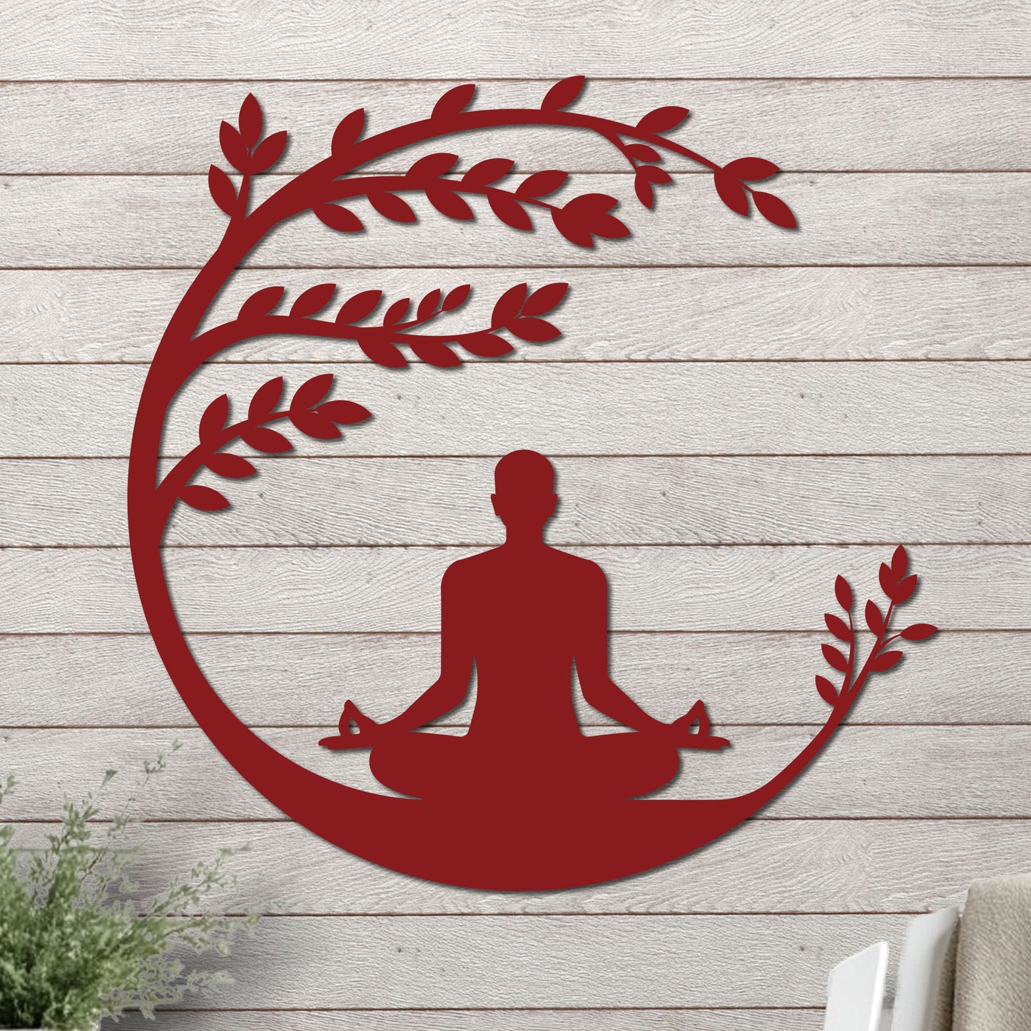 Yoga Beneath a Tree Sign