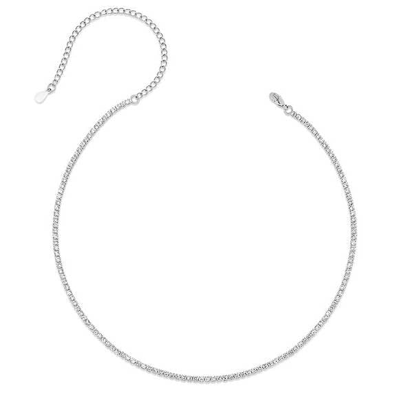 CZ Tennis Choker Necklace | Fashion Hut Jewelry