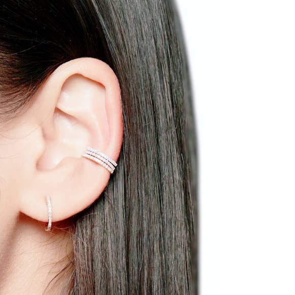 CZ Diamond Ear Cuff | Fashion Hut Jewelry