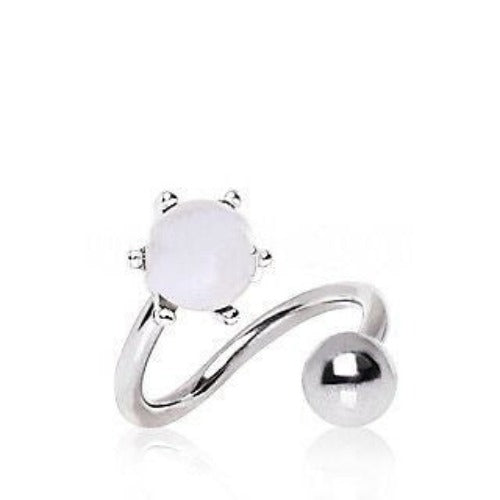 Pearl Twist Navel Belly Ring | Fashion Hut Jewelry