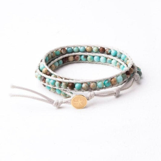 Joy Turquoise Starfish Wrap Bracelet | Fashion Hut Jewelry