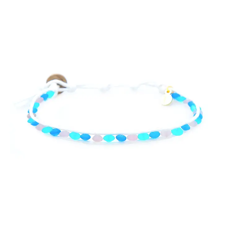 Moon Jellyfish Sea Glass Anklet