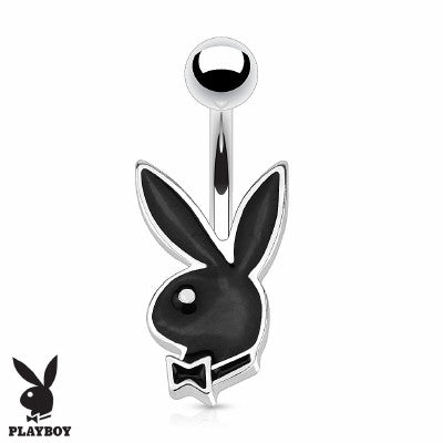 Playboy Bunny Belly Ring - Black | Fashion Hut Jewelry