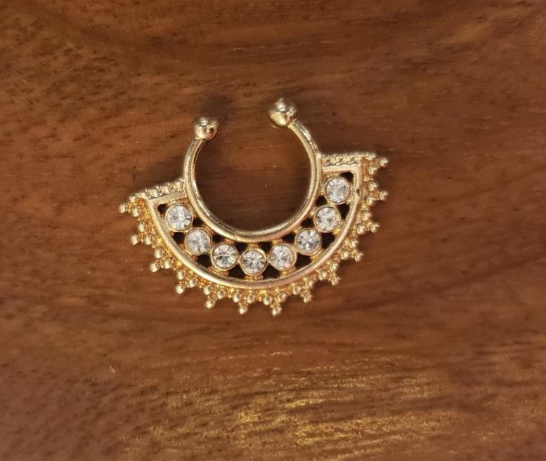 Royal Ornate Fake Septum Ring