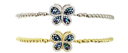 Beautiful Mosaic Butterfly Anklet Ankle Bracelet | Fashion Hut Jewelry