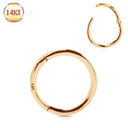 14Kt. Rose Gold Seamless Clicker Ring | Fashion Hut Jewelry