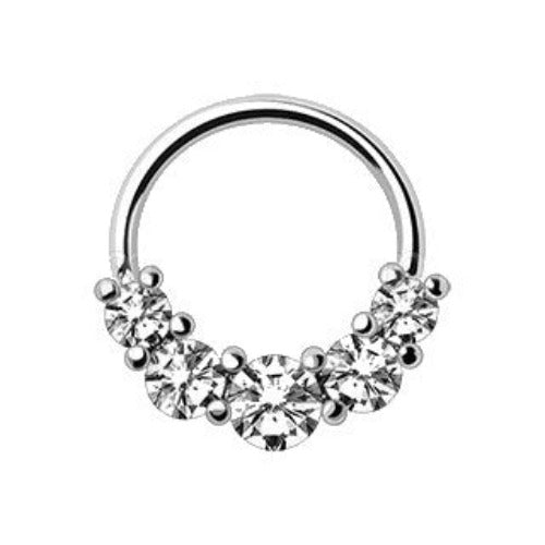 316L Stainless Steel Grand Cubic Seamless Ring | Fashion Hut Jewelry
