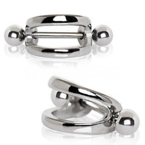 316L Stainless Steel Double Line Cartilage Cuff Earring - Fashion Hut Jewelry