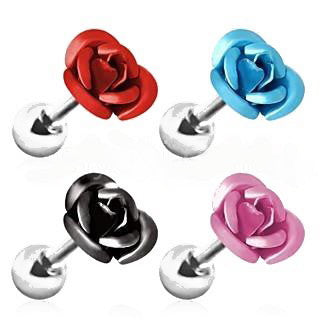 Metallic Rose Cartilage Earring | Fashion Hut Jewelry