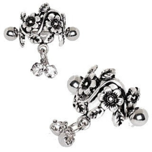 Antique Floral Cartilage Cuff Earring | Fashion Hut Jewelry