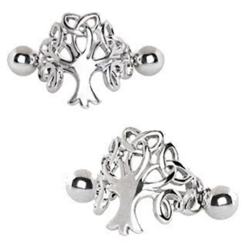 316L Stainless Steel Tree of Life Cartilage Cuff Earring | Fashion Hut Jewelry