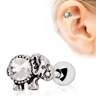 316L Surgical Steel Elephant Cartilage Earring | Fashion Hut Jewelry