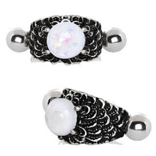 316L Stainless Steel Dragon's Orb Cartilage Cuff Earring | Fashion Hut Jewelry