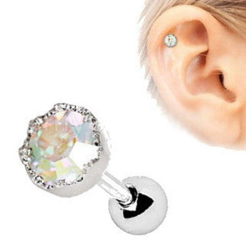 316L Stainless Steel Adorned Aurora Cartilage Earring | Fashion Hut Jewelry