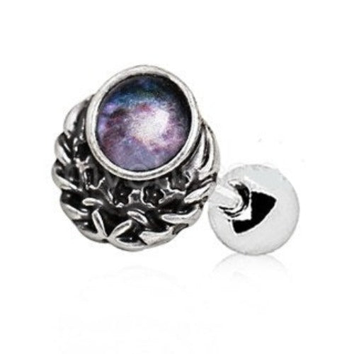 316L Stainless Steel Galaxy Charm Cartilage Earring | Fashion Hut Jewelry