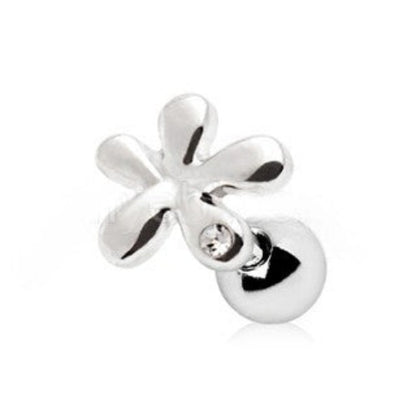 316L Stainless Steel Dew on Wildflower Cartilage Earring | Fashion Hut Jewelry