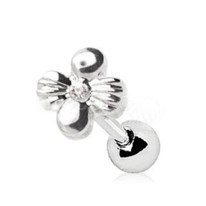 316L Stainless Steel Charming Wildflower Cartilage Earring | Fashion Hut Jewelry