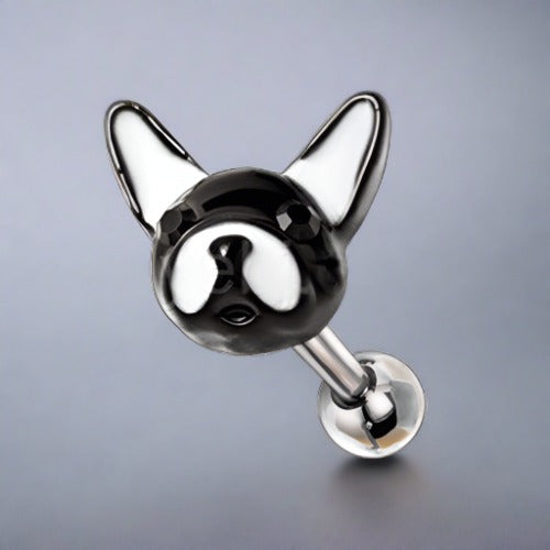 316L Stainless Steel "ARI" the Frenchie Cartilage Earring | Fashion Hut Jewelry