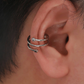 Cubic Zirconia & Star Ear Cuff