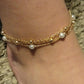 Double Layered Pearl Anklet Ankle Bracelet | Fashion Hut Jewelry