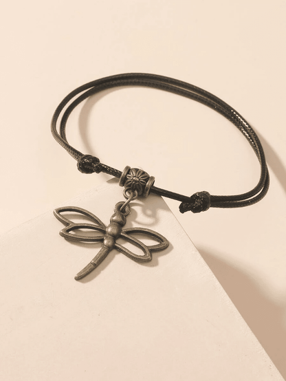 Dragonfly Cham Anklet Ankle Bracelet | Fashion Hut Jewelry