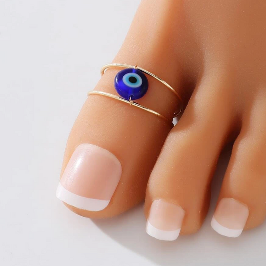 Evil Eye Toe Ring