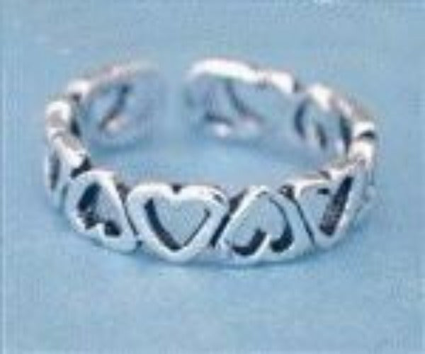 Heart Sterling Silver Toe Ring | Fashion Hut Jewelry