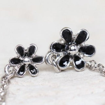316L Stainless Steel Flower Chain Nose + Cartilage Earring | Fashion Hut Jewelry