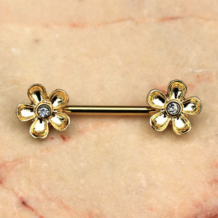 Daisy Flower Nipple Bar | Fashion Hut Jewelry
