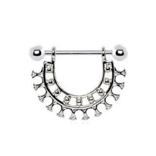 316L Stainless Steel Ancient Egyptian Collar Nipple Shield | Fashion Hut Jewelry