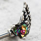 316L Surgical Steel Gothic Winged Heart Nipple Bar | Fashion Hut Jewelry