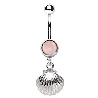 Seashell Dangle Navel Ring | Fashion Hut Jewelry
