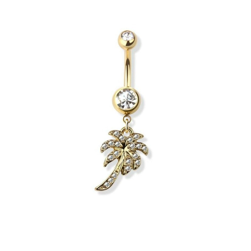 Palm Tree Navel Belly Ring | Fashion Hut Jewelry