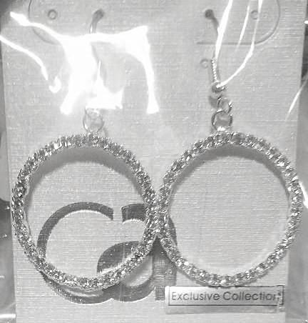 CZ Dangle Hoop Earrings | Fashion Hut Jewelry