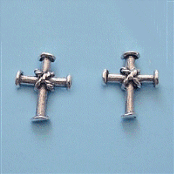 Sterling Silver Cross Earrings | Fashion Hut Jewelry