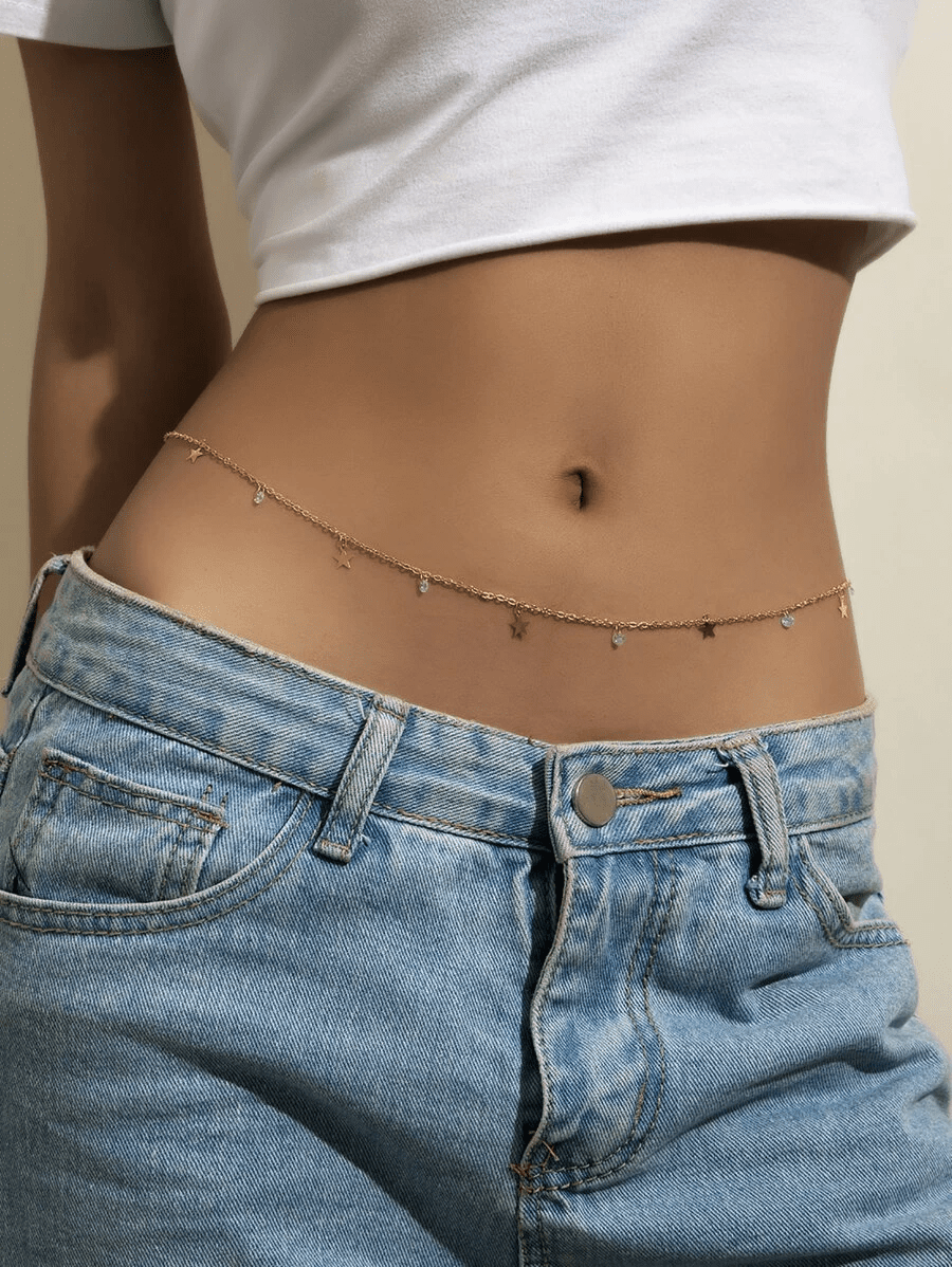 Star Charm Waist Belly Chain | Fashion Hut Jewelry