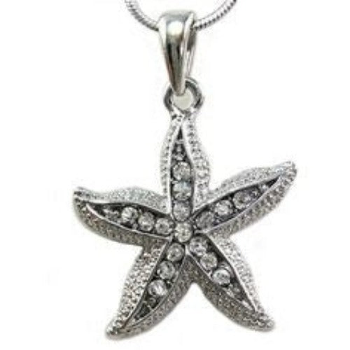 Crystal Starfish Necklace | Fashion Hut Jewelry