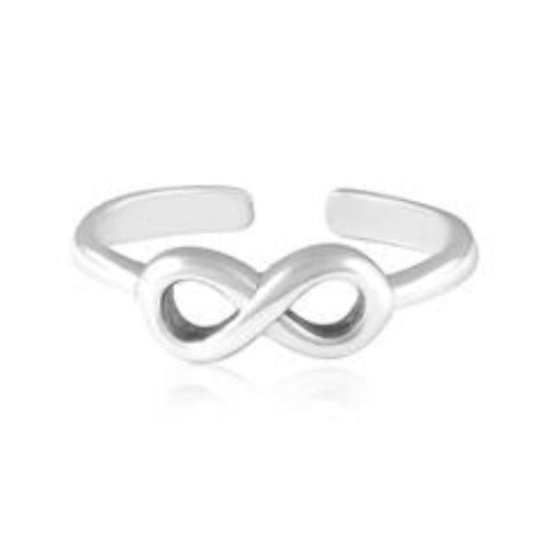 Infinity Sterling Silver Toe Ring | Fashion Hut Jewelry
