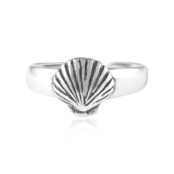 Seashell Sterling Silver Toe Ring | Fashion Hut Jewelry