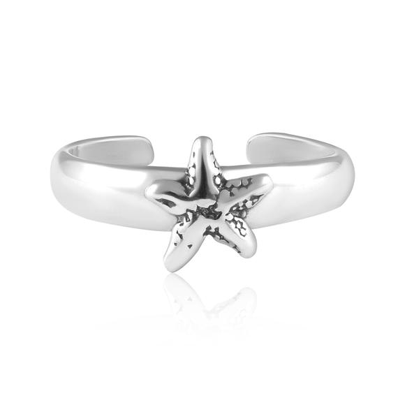 Starfish Sterling Silver Toe Ring | Fashion Hut Jewelry
