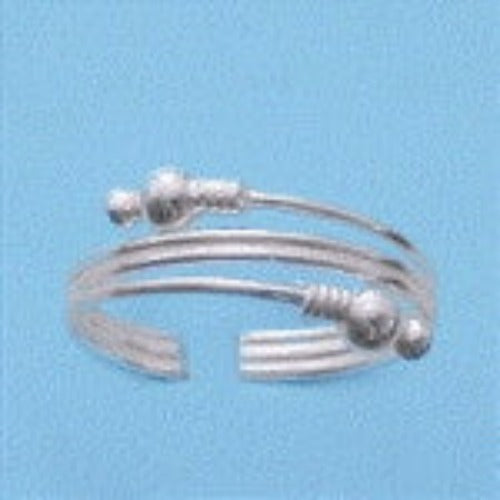 Wire Ball Sterling Silver Toe Ring | Fashion Hut Jewelry